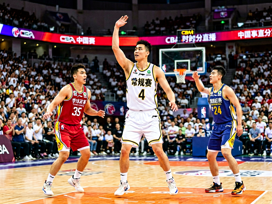 CBA中国男子篮球职业联赛比赛现场